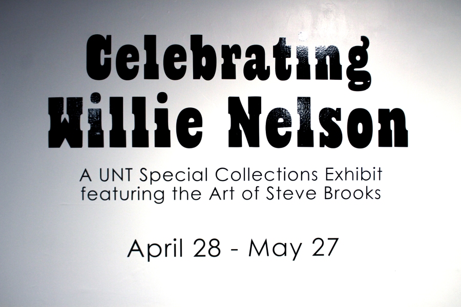Celebrating Willie Nelson: The Art of Steve Brooks; A UNT Special Collections Exhibit @ UNT CoLAB – 4/28 – 5/27 2023